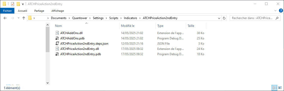 how to import custom indicator to quantower
