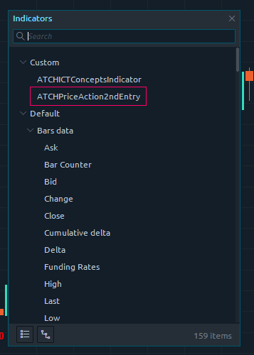 add indicator to quantower